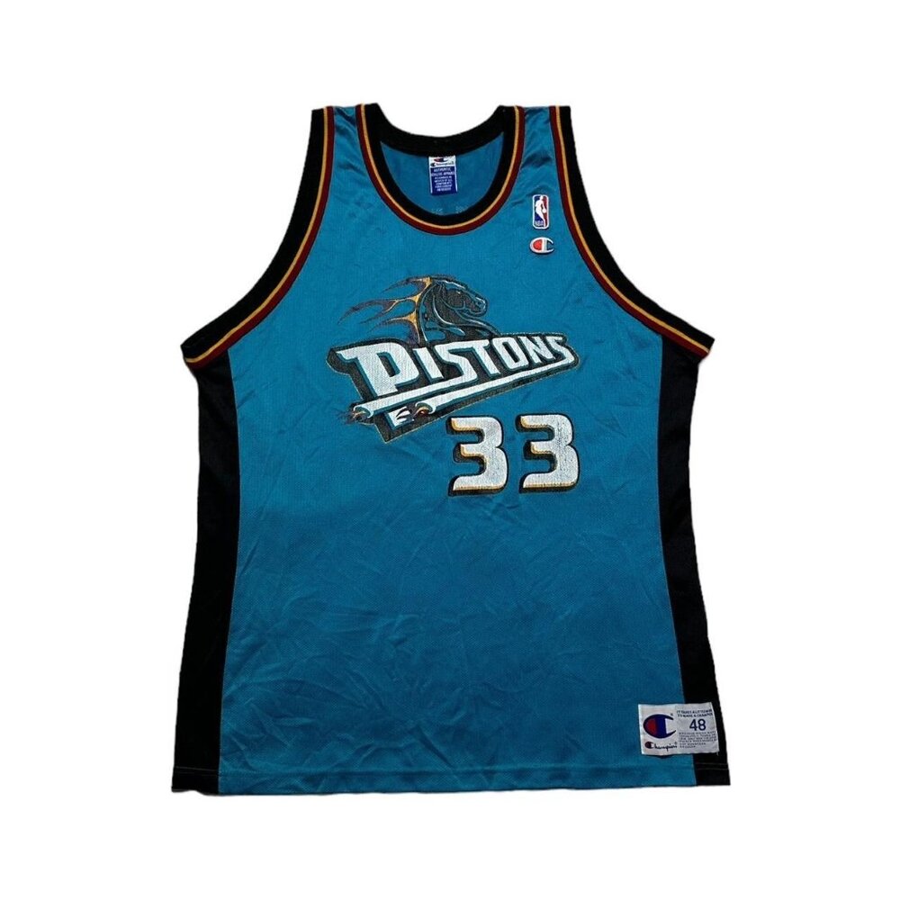 Vintage Grant Hill Detroit Pistons Champion Jersey
